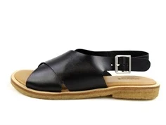 Angulus sort sandal med spænde